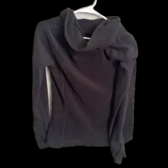 Vintage Black cowl neck oversized small men’s Owens style design kangaroo pocket - Picture 1 of 7